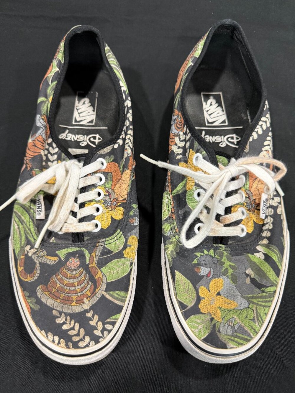 Vans x Disney Jungle Book Authentic Men 10.5 Mowgli Baloo w Custom Bag